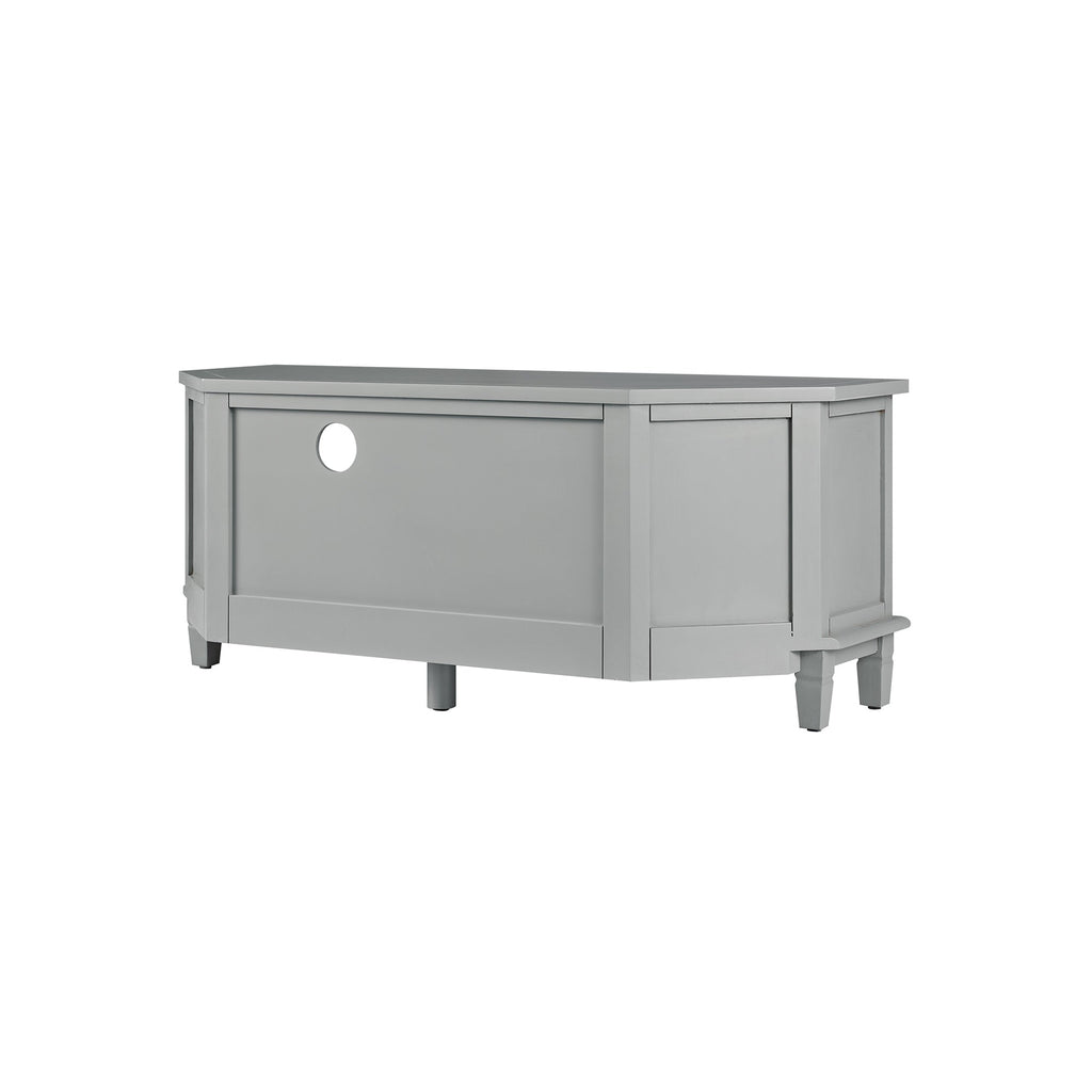 Chantilly Mid Gray Corner TV Stand