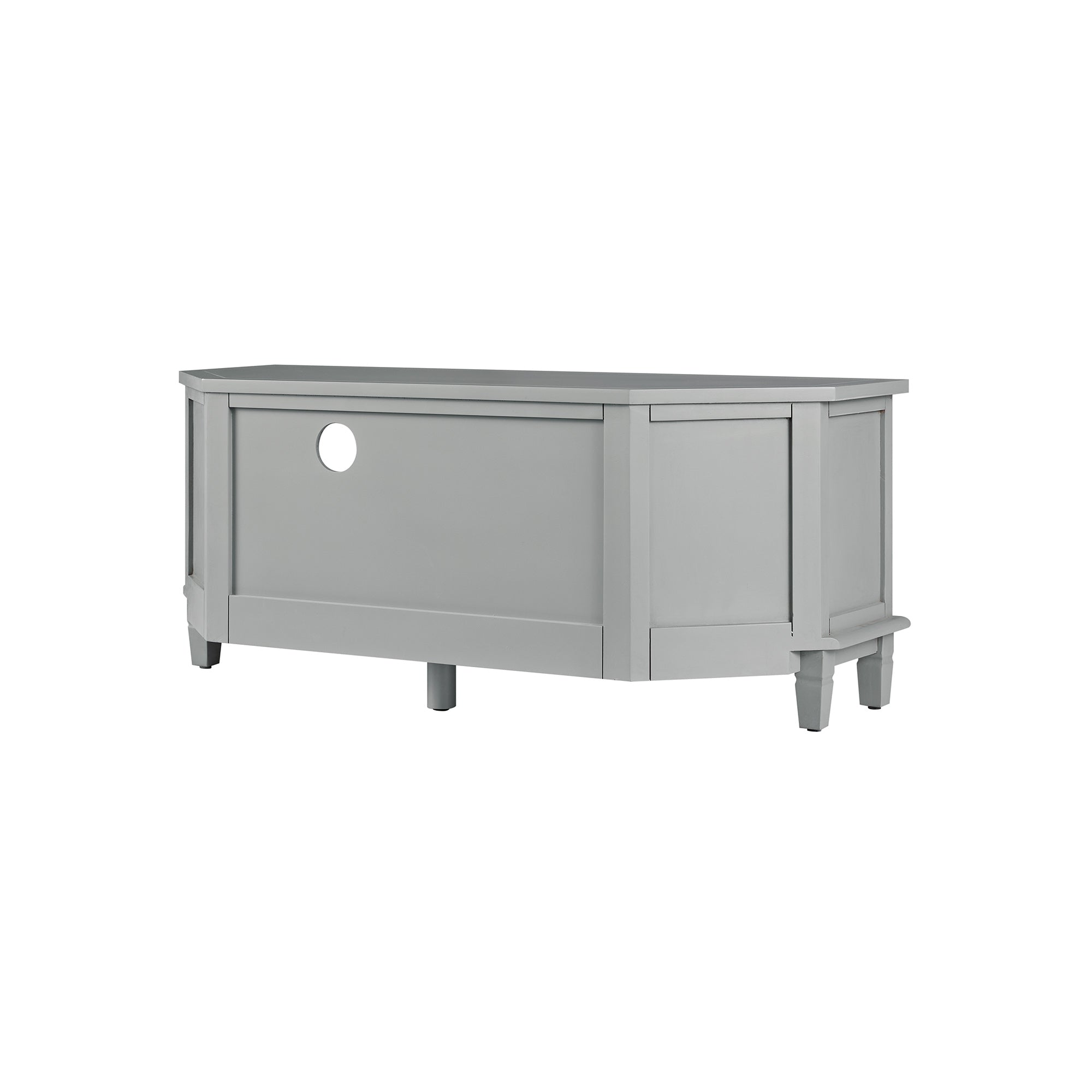 Chantilly Mid Gray Corner TV Stand