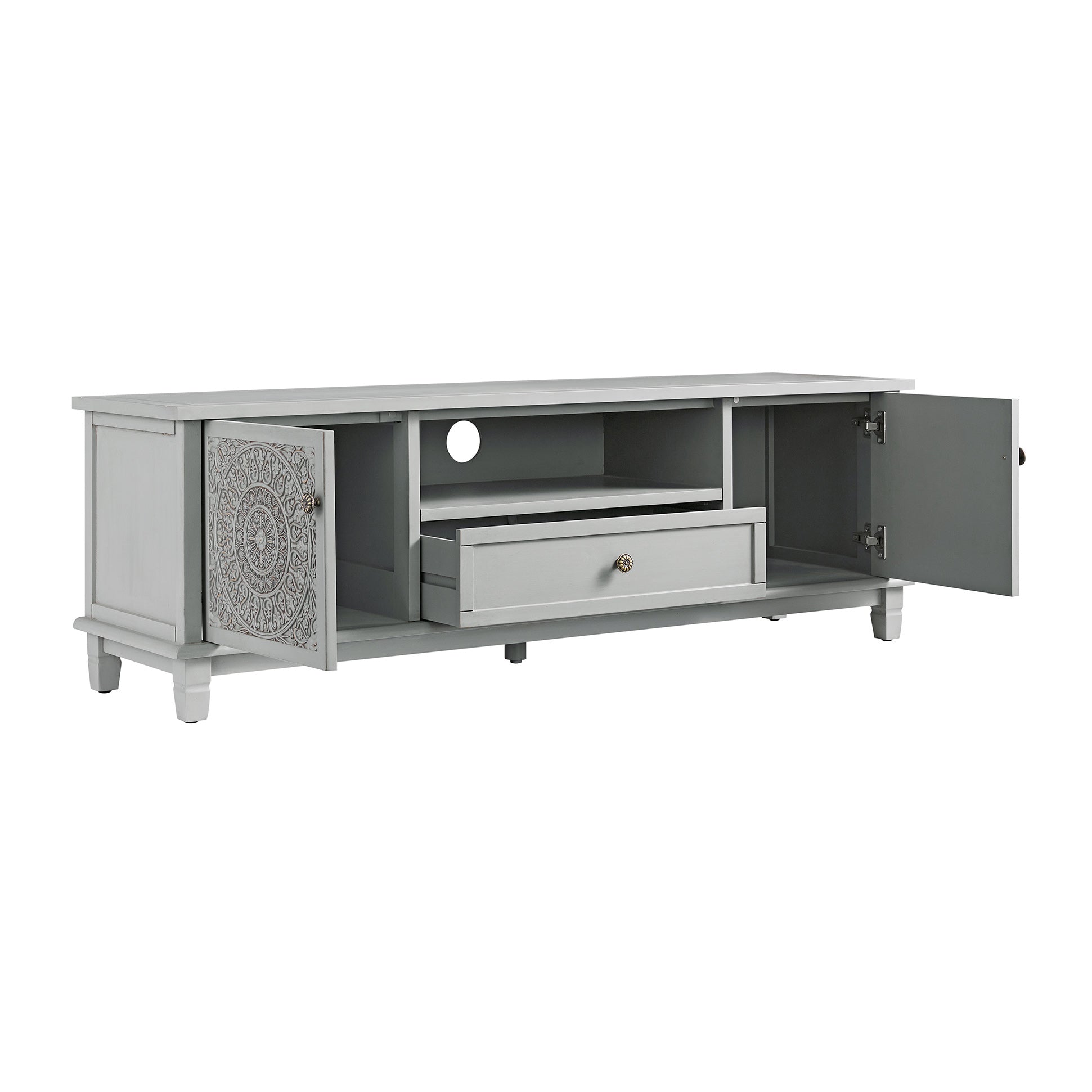 Chantilly Mid Gray 59" Wide TV Stand