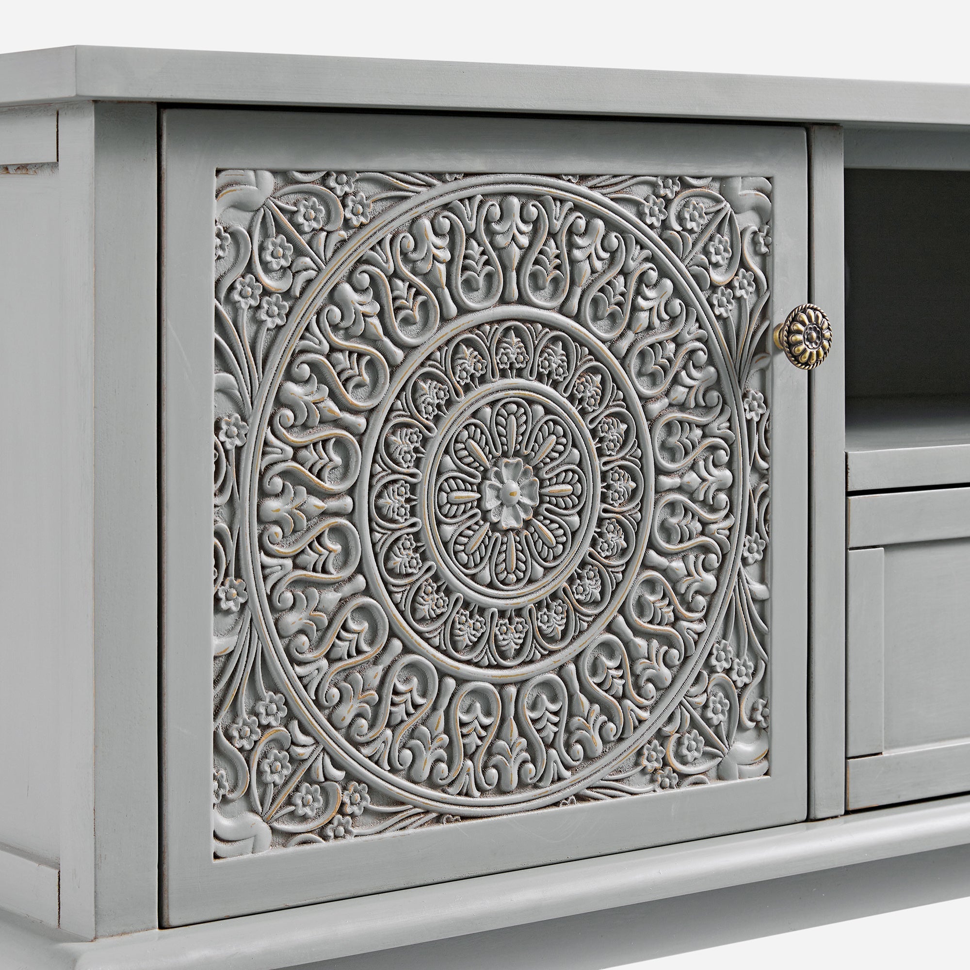 Chantilly Mid Gray 59" Wide TV Stand