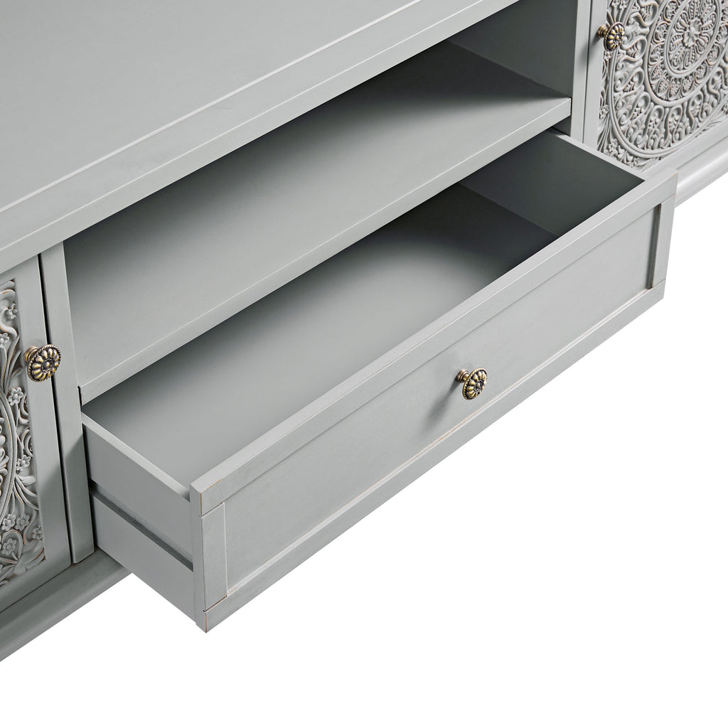 Chantilly Mid Gray 59" Wide TV Stand