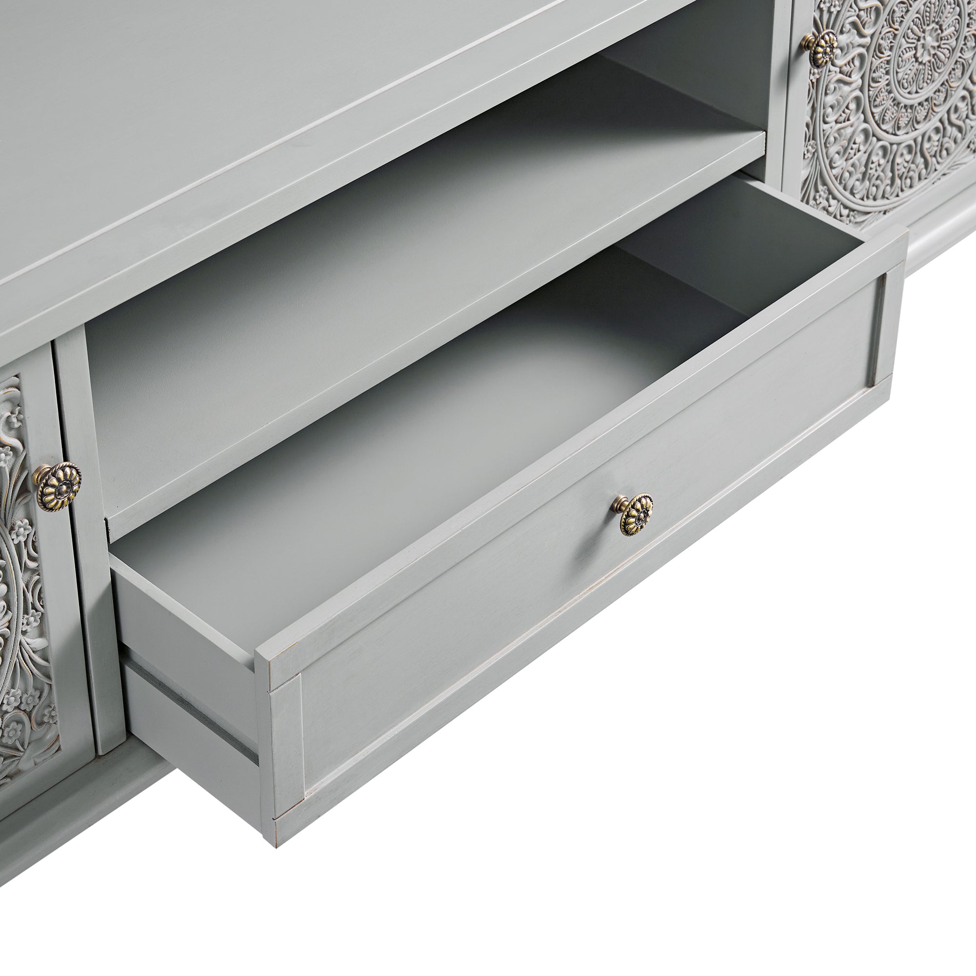 Chantilly Mid Gray 59" Wide TV Stand