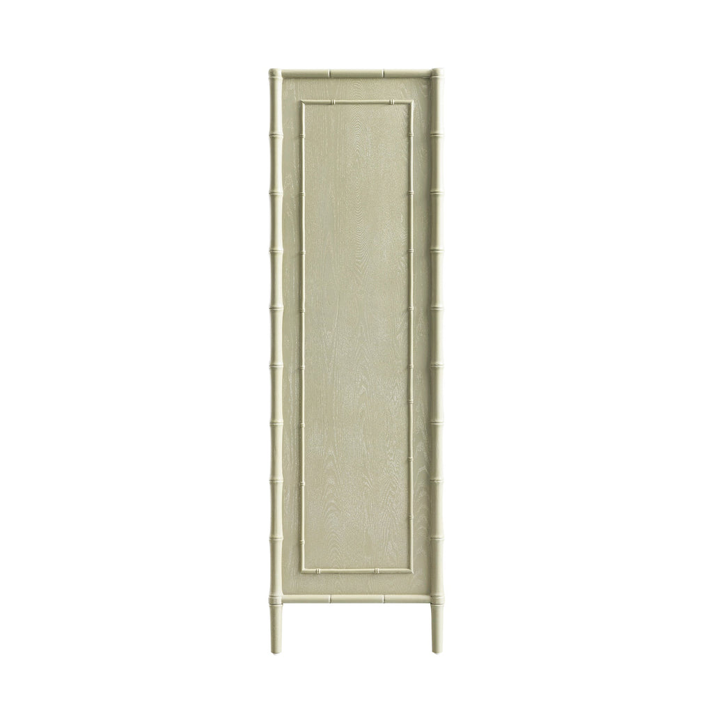 Elstowe Faux Bamboo Double Closet, Sage Green